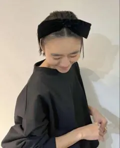 COUDRE クードル　リボン　 カチューシャ BLACK