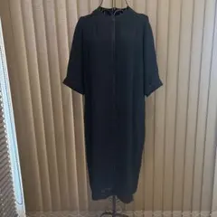 東京ソワールブラックフォーマルワンピース　七分袖喪服