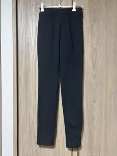 GU ジーユー レディース パンツ S ブラック 黒 ウエストゴム ストレッチ