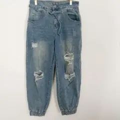 madden girl ダメージ加工 デニムパンツ　オシャレ　可愛い　レディース