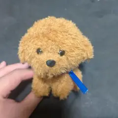 ラブリーパピー ぬいぐるみ マスコット 青いリボン　トイプードル