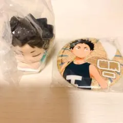ハイキュー!! 岩泉一 おねむたん　フィギュア 缶バッジ セット