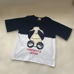 PANDIESTA JAPAN パンダ　刺繍 ロゴ　Tシャツ オーバーサイズのサムネイル
