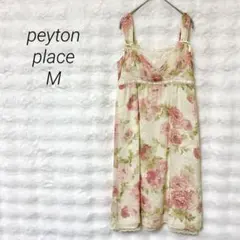 ペイトンプレイス 花柄 キャミワンピース 上品 シフォン ゆったり フェミニン