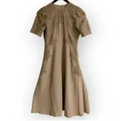 美品 セルフォード シアーレースワンピース anuans　アニュアンス Aライン