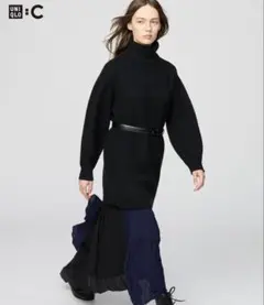 ユニクロ★ニットミニワンピースMサイズ