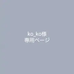 ko_ko様•*¨*•.¸♬︎ 専用ページ