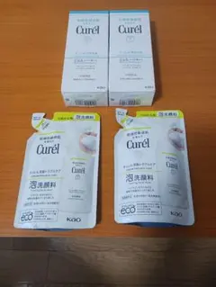 Curél ジェルメイク落とし 泡洗顔料 つめかえ用 セット