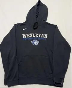 NIKE WESLEYAN BASKETBALL パーカー ネイビー M