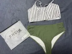 SHEIN セパレート水着 オリーブグリーン
