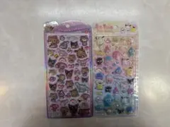 正規品　サンリオうるちゅるポップシール２枚セット　日焼け