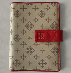 美品　ラシット　手帳カバー　レッド系No.のサムネイル