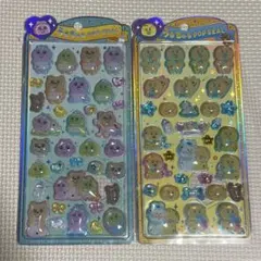 んぽちゃむ　おぱんちゅうさぎ　うるちゅるポップシール　新作2セット