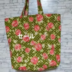 特大エコバック花柄ハンドメイド