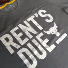 Project Rock Tシャツ M RENT'S DUE グレー