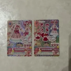 アイカツ angely supar ハナビファンコーデ 2枚セット マックコラボ