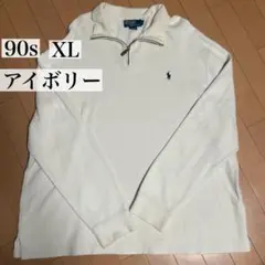 90s Polo by Ralph Lauren ハーフジップ スウェット XL