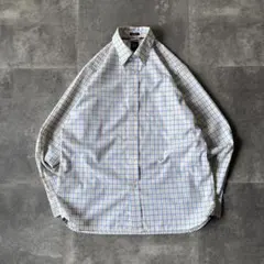 GAP ボタンダウンシャツ M CLASSIC FIT 黄 青 チェック 311