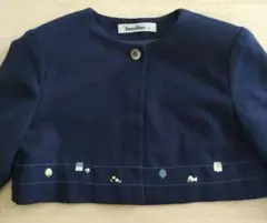 familiar ネイビー ジャケット 　ボレロ　120　ファミリア