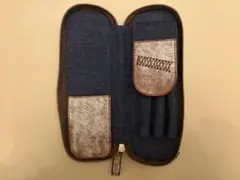 Leather & Jeans ラウンドジップペンケース 12s フォグのサムネイル