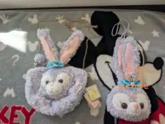 ディズニー ステラルー ぬいぐるみポシェット　チェーンショルダー