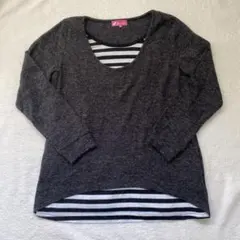 マタニティウェア　授乳　トップス　カットソー　M