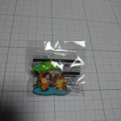 ディズニーリゾート　チップとデール　ジャングルカーニバル　雨の日　ピンバッジ