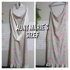aunt marie's 花柄キャミワンピースセット