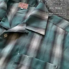 『彩涼感◎』BIG MIKE(ビッグマイク)オンブレチェックシャツ 半袖のサムネイル
