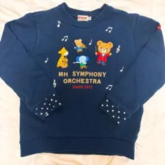 ミキハウス 110cm トレーナー オーケストラ　ネイビー