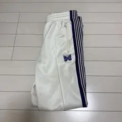 ニードルス needlesパンツ ホワイト ストライプ - メルカリ
