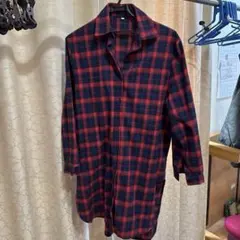 チェック柄 長袖シャツ