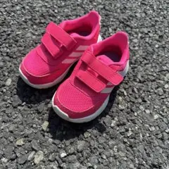 adidas ピンク スニーカー ベルクロ【まとめ買いで値引き】