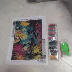 ダイヤモンドアートキット 熱帯植物 GX1229