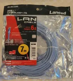 【新品】 ELECOM LANケーブル 7m Category 6 青