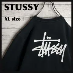 STUSSY◎XL ストックロゴ 定番 スウェット D558のサムネイル