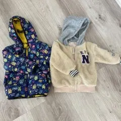 子供用 ジャケット セット size100 95 モンスター柄　フード付き　冬