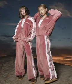 adidas ADIBREAK velour TT 新品タグ付き ピンク
