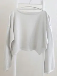 MACPHEE ラメ入りニットプルオーバー