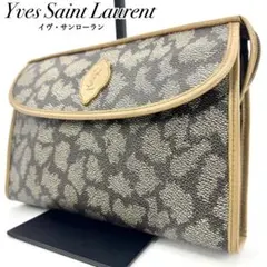 ✨美品✨イヴサンローラン クラッチ セカンドバッグ ヴィンテージ 総柄 ジラフ