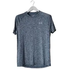 【600円スタート】アンダーアーマー テックTシャツ S 杢ネイビー