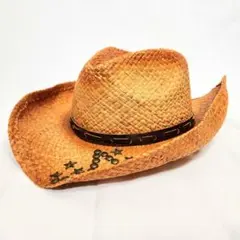希少 RENEGADE カウボーイハット ウエスタン 麦わら 春夏 スタッズ