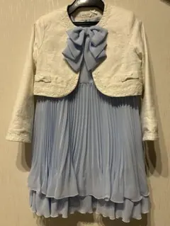 【anyFAM 】水色ワンピース&白ボレロ