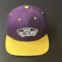 VANS OFF THE WALL キャップ パープル×イエローのサムネイル