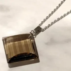 天然　水晶　ネックレス　スモーキークオーツ　アクセサリー　ジュエリー　レディース