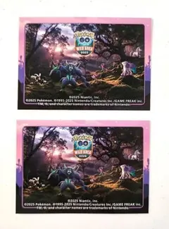 ポケモンGO WILDAREA2025 ステッカー 2枚セット