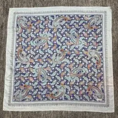 ペイズリー柄スカーフ ネイビー