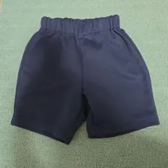 ネイビー ショートパンツ ウエストゴム