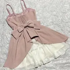 00s 希少 axes femme ビッグリボン ビジュー フリルキャミ - メルカリ
