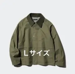 UNIQLO ユーティリティショートブルゾン　オリーブ　ユニクロジップアップ